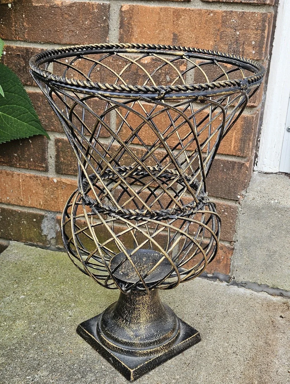 Southern Living at Home French Iron Garden Urn Floor Vintage Planter 14